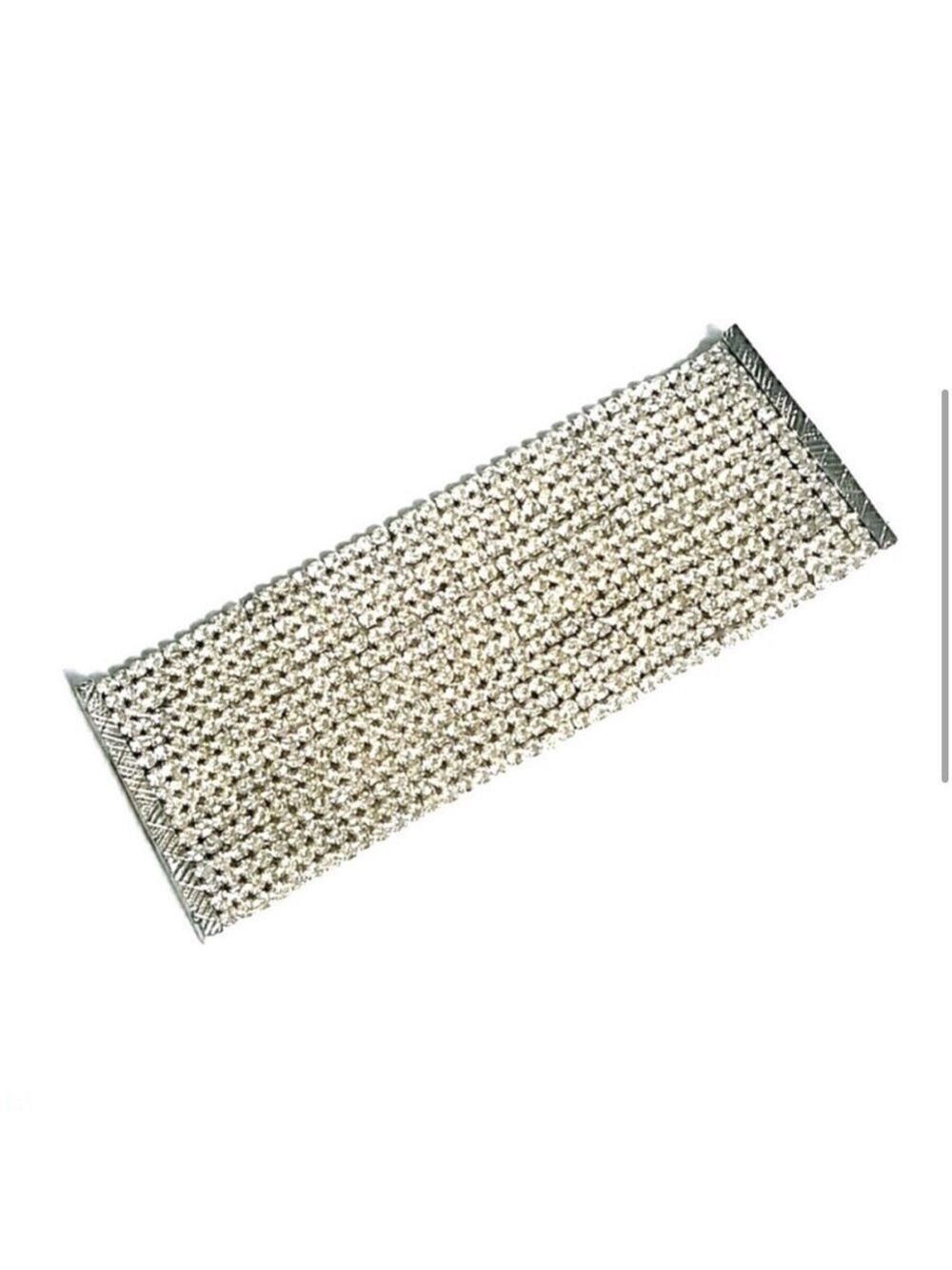 Sparkling Diamonds Rhinestones Magnetic Clasp Bracelet